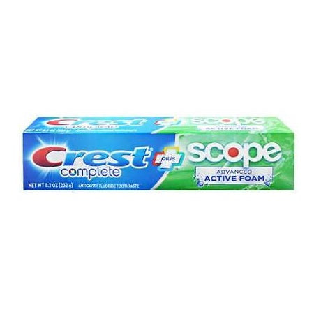 Crest Complete Plus Scope Fluoride Toothpaste 8.2 oz