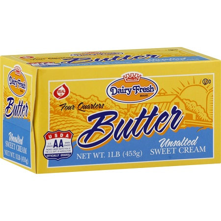 Dairy Fresh Unsalted Butter 1lb