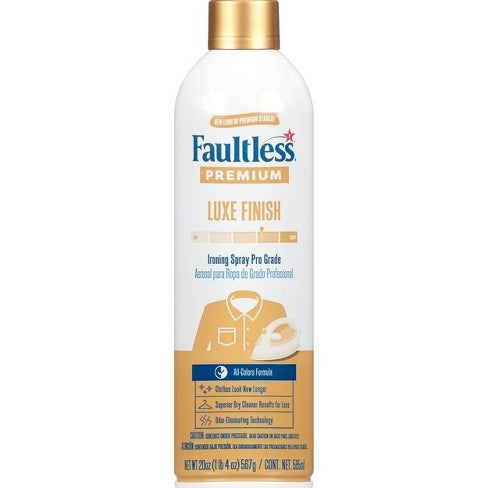 Faultless  Premium Luxe Finish Ironing Spray Starch 20 oz