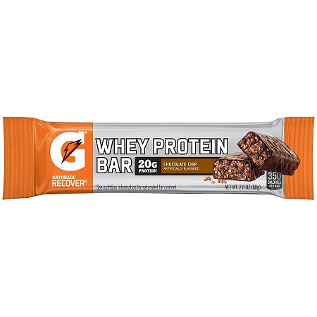 Gatorade Whey Protein Recover Bars, Chocolate Chip, 2.8oz