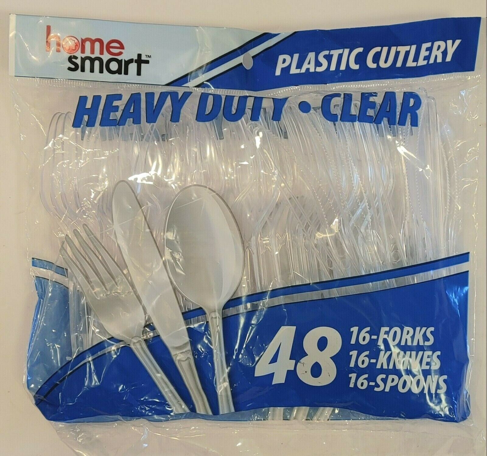 Home Smart Assorted Plastic Cutlery 48 ct