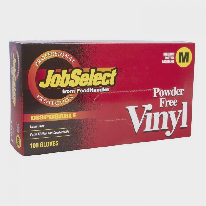 Jobselect Medium Vinyl GLoves 100 ct