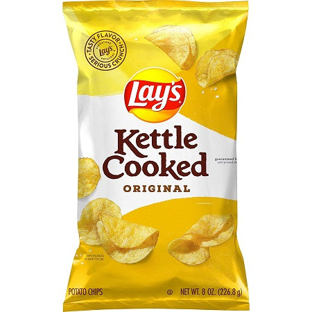 Lay's Kettle Cooked Potato Chips Original 8oz