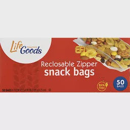 LG  Zipper Snack Bags 50ct