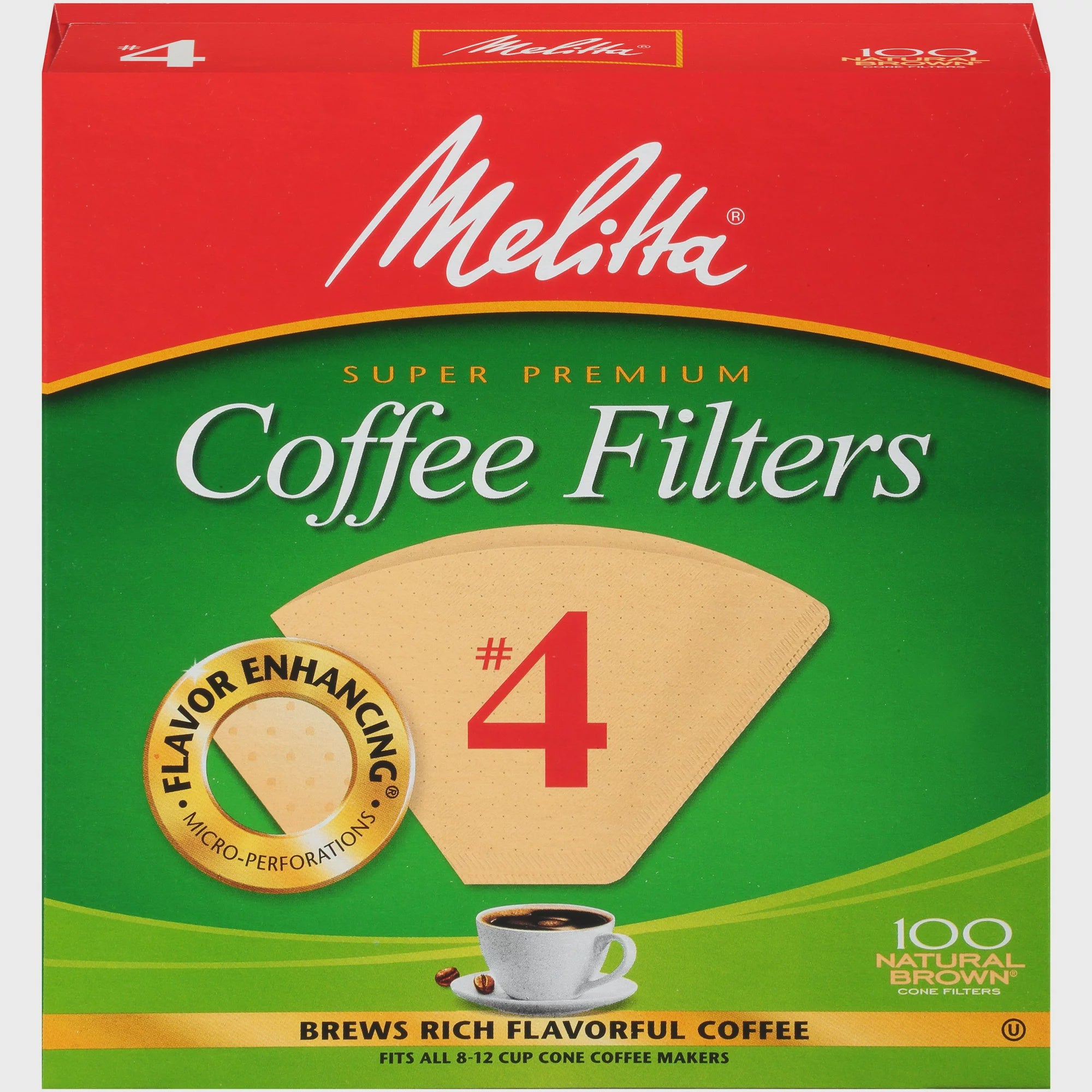 Melita #4 Cone Coffee Filters 100 ct