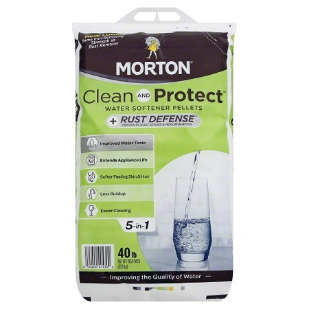 Morton® Salt Clean and Protect Plus Rust Defense Water Softener Salt Pellets 40lb