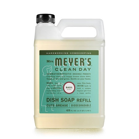 Mrs. Meyer's Basil Dish Soap Refill 48 oz