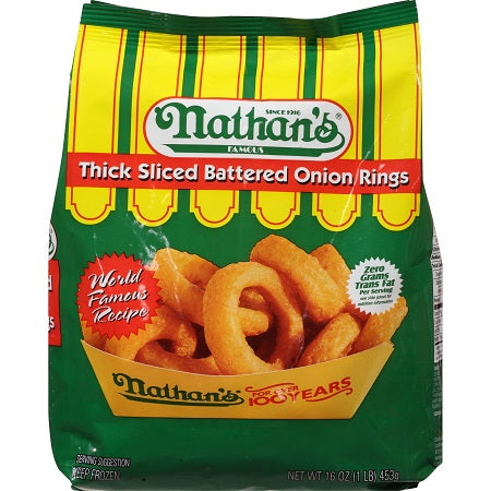 Nathan's Thick Sliced Battered Onion Rings 16oz