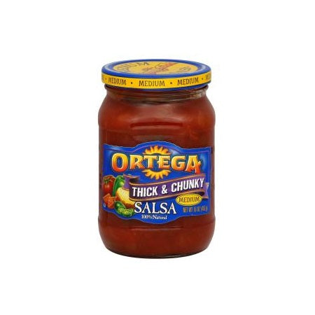 Ortega Chunky Salsa Medium 16oz