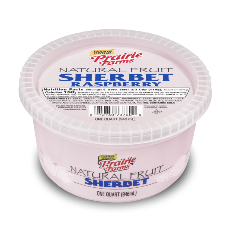 *Prairie Farms Raspberry Sherbet 32 oz