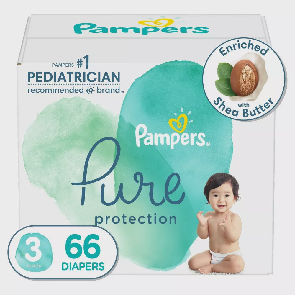 Pampers Pure Protection Size 3, 66 ct