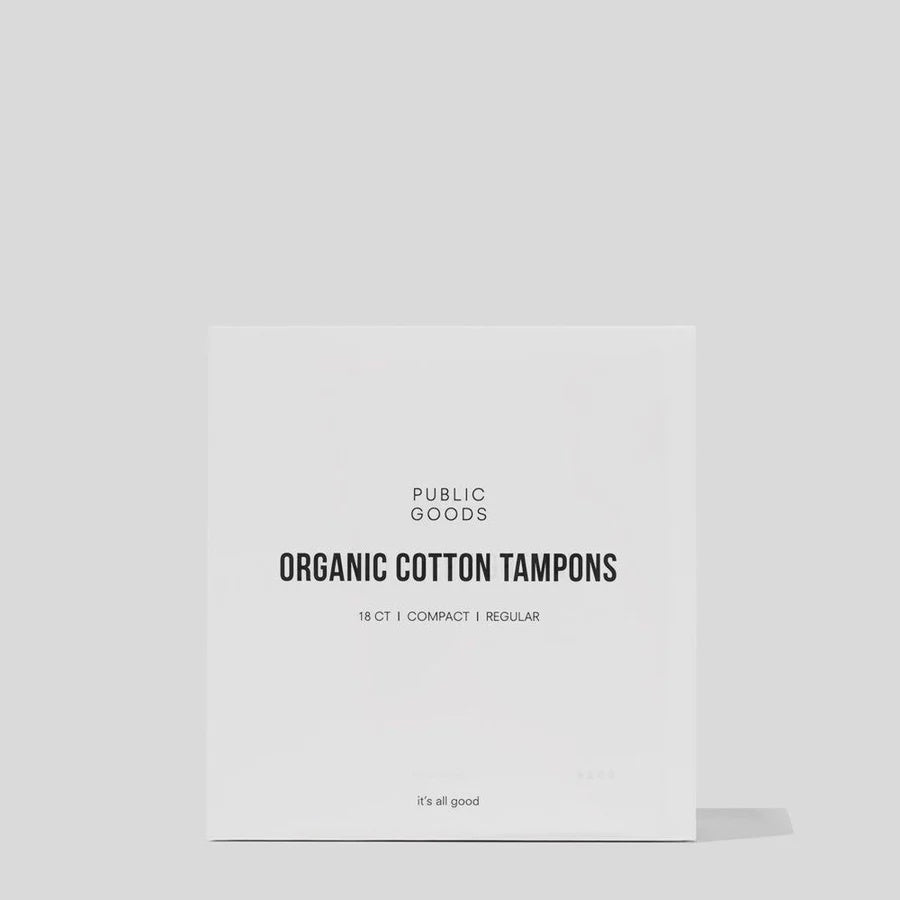 Public Goods Organic Cotton Tampons 18 ct