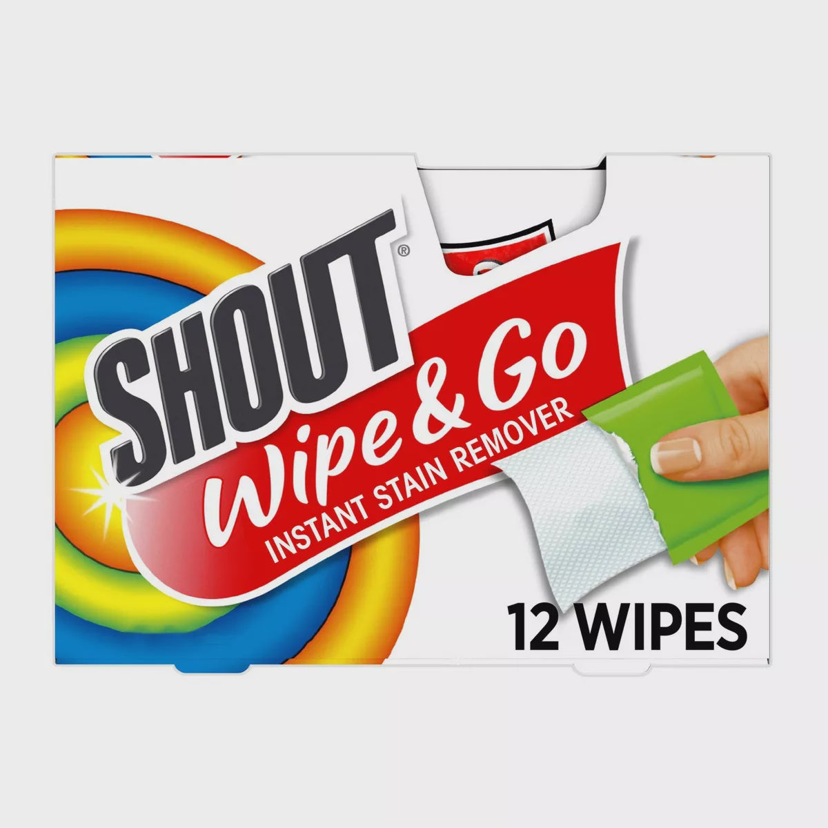 Shout Wipe & Go Instant Stain Remover Wipes 12 ct