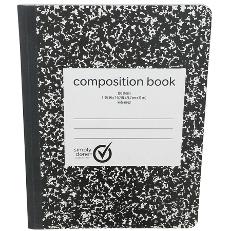 Simply Done Hard Cover Composition Book 1ct