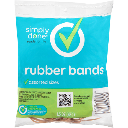 Simply Done Natural Rubber Bands 1.50oz