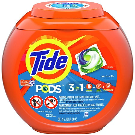 Tide Original Coldwater Clean Laundry Detergent Pods 42 ct