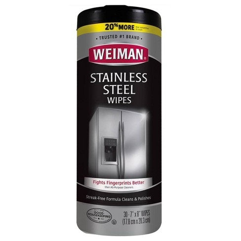 Weiman Stainless Steel Wipes 30 ct