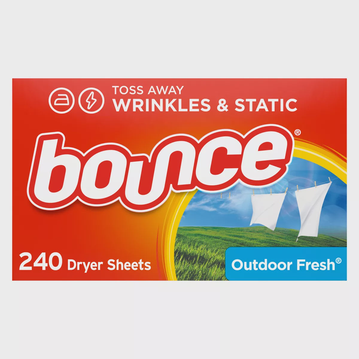 Bounce Outdoor Fresh Fabric Softener Sheets 240ct