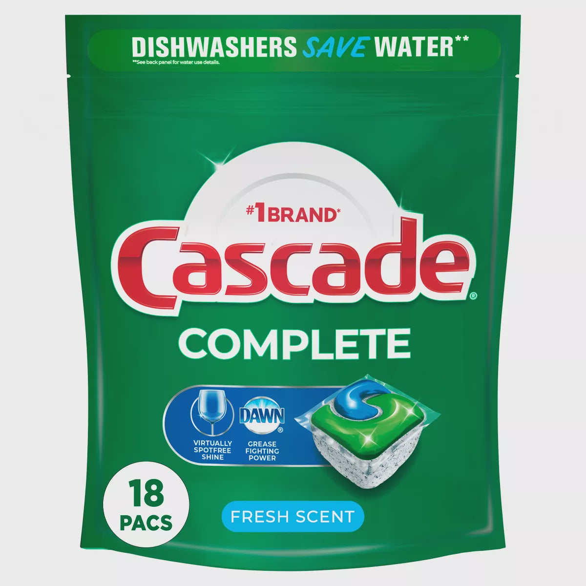 Cascade Complete Action Pacs 18 ct