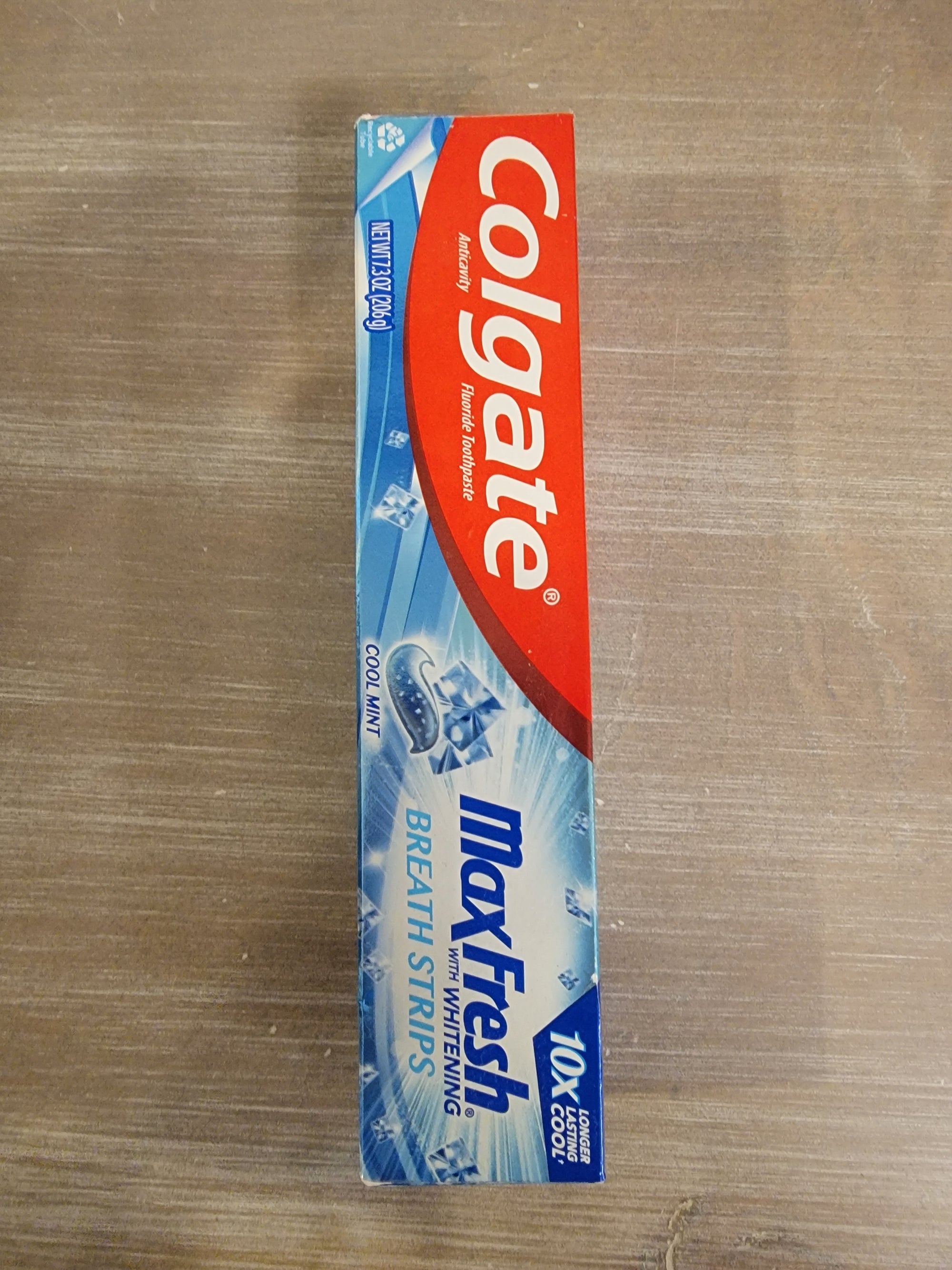 Colgate Max Fresh With Whitening Breath Strips Toothpaste 7.3 oz