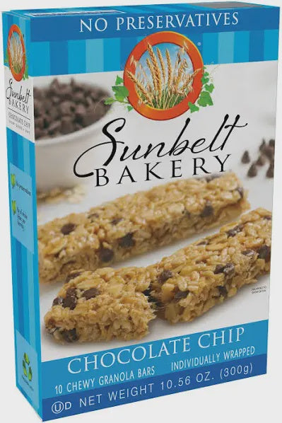 Sunbelt Bakery Chocolate Chip Chewy Granola Bars 10ct