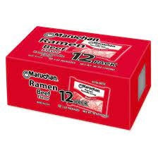 Maruchan Ramen Noodles Beef 3oz x 12