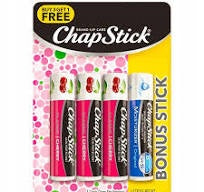 Chapstick Multi Pack 4 Tubes