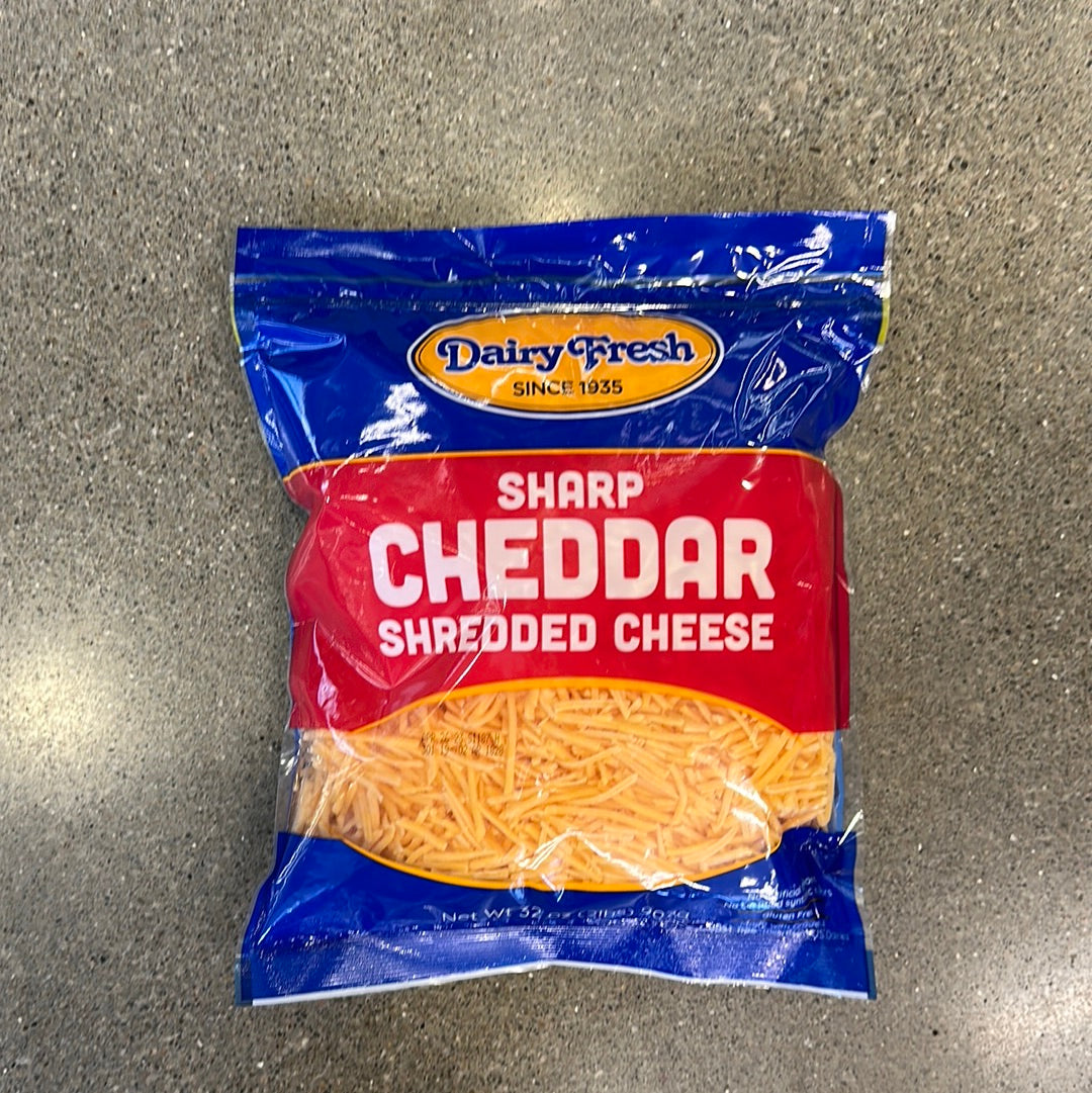 Dairy fresh sharp shredded Cheddar 2lbs