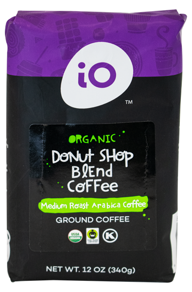 Inspired Organics Donut Shop Blend Ground Coffee 12oz