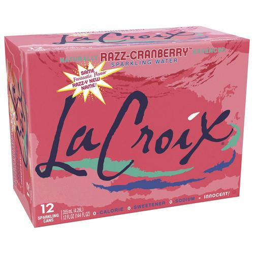 LaCroix Razz-Cranberry Sparkling Water 12oz x 12/150169