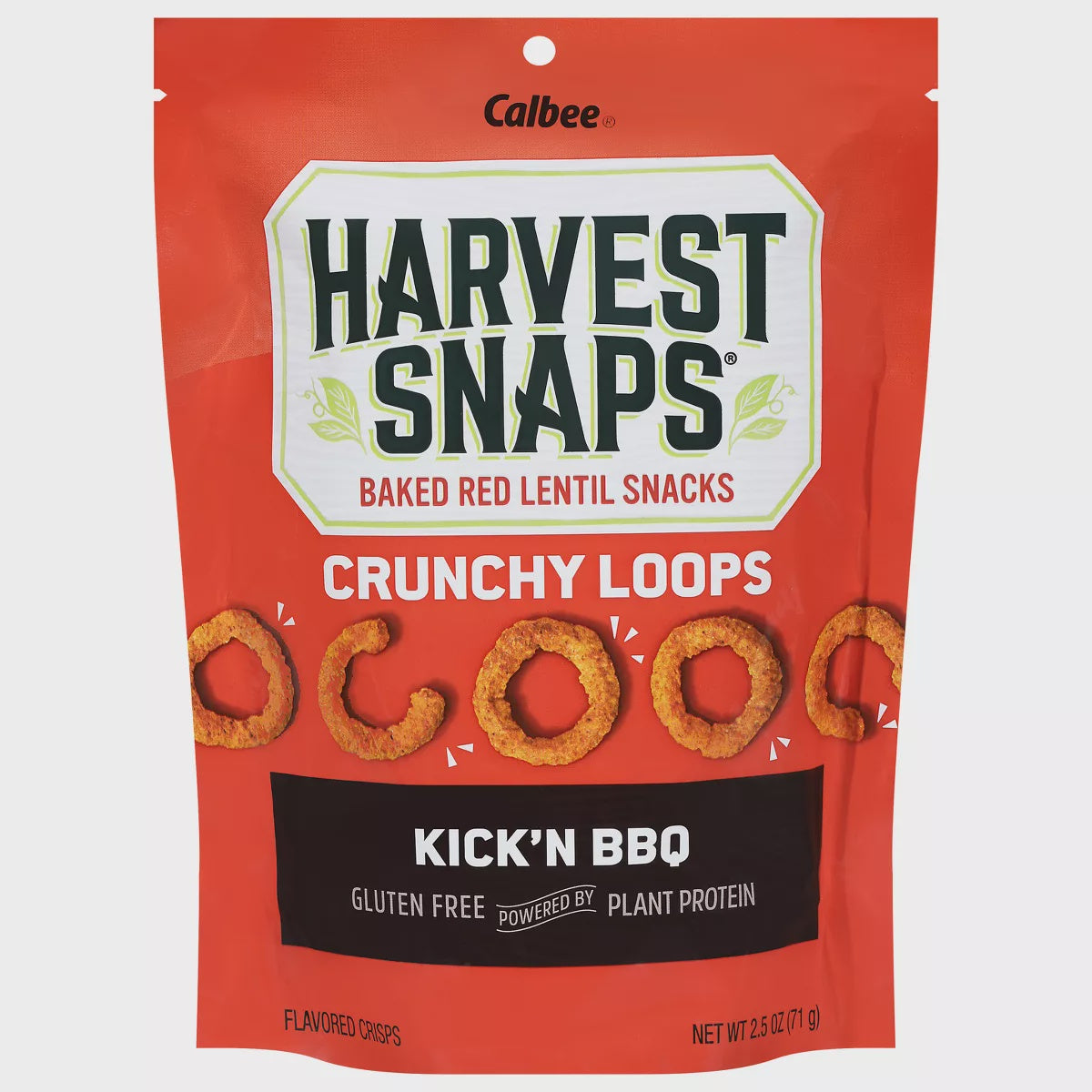 Harvest Snaps Kick'N BBQ Baked Red Lentil Snacks 2.5oz