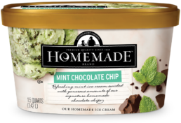 Homemade Mint Chocolate Chip Ice Cream 48 oz