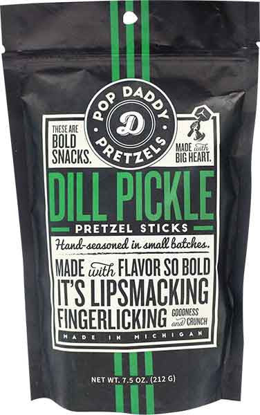 Pop Daddy Pretzel Sticks Dill Pickle 7.5oz