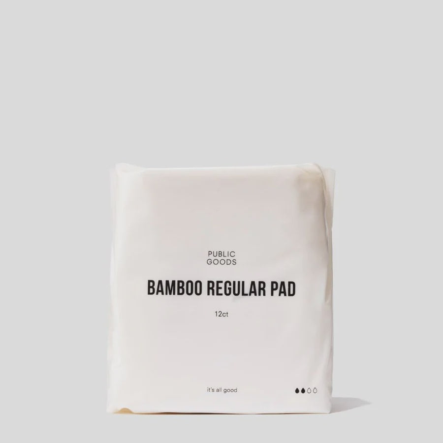 Public Goods Bamboo Regular Pad 12 ct