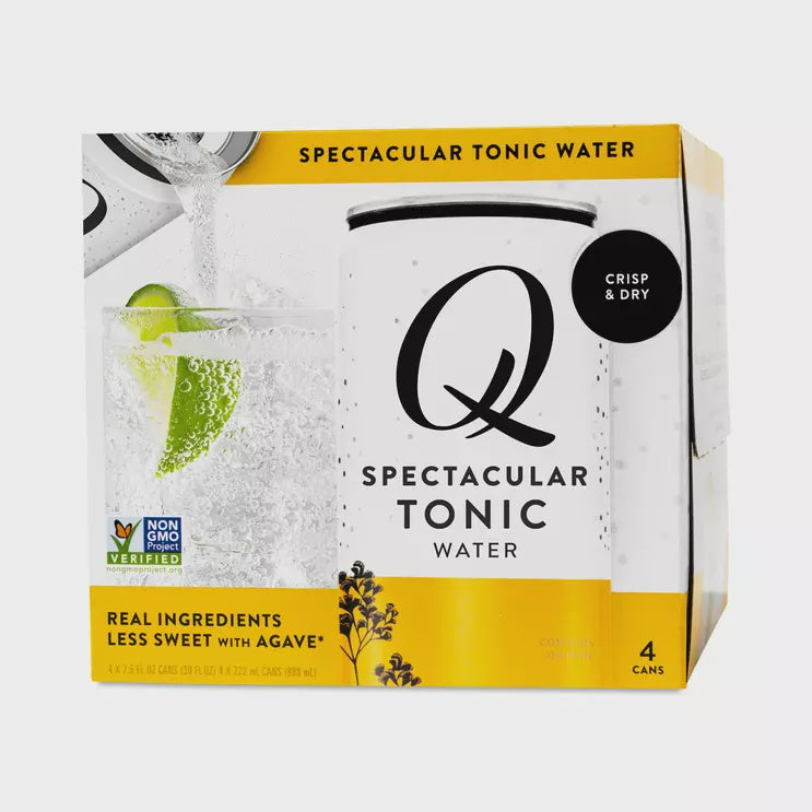 Q Mixers Spectacular Tonic Water 4 x 7.5oz Cans