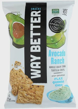 Way Better Snacks Avocado Ranch Tortilla Chips