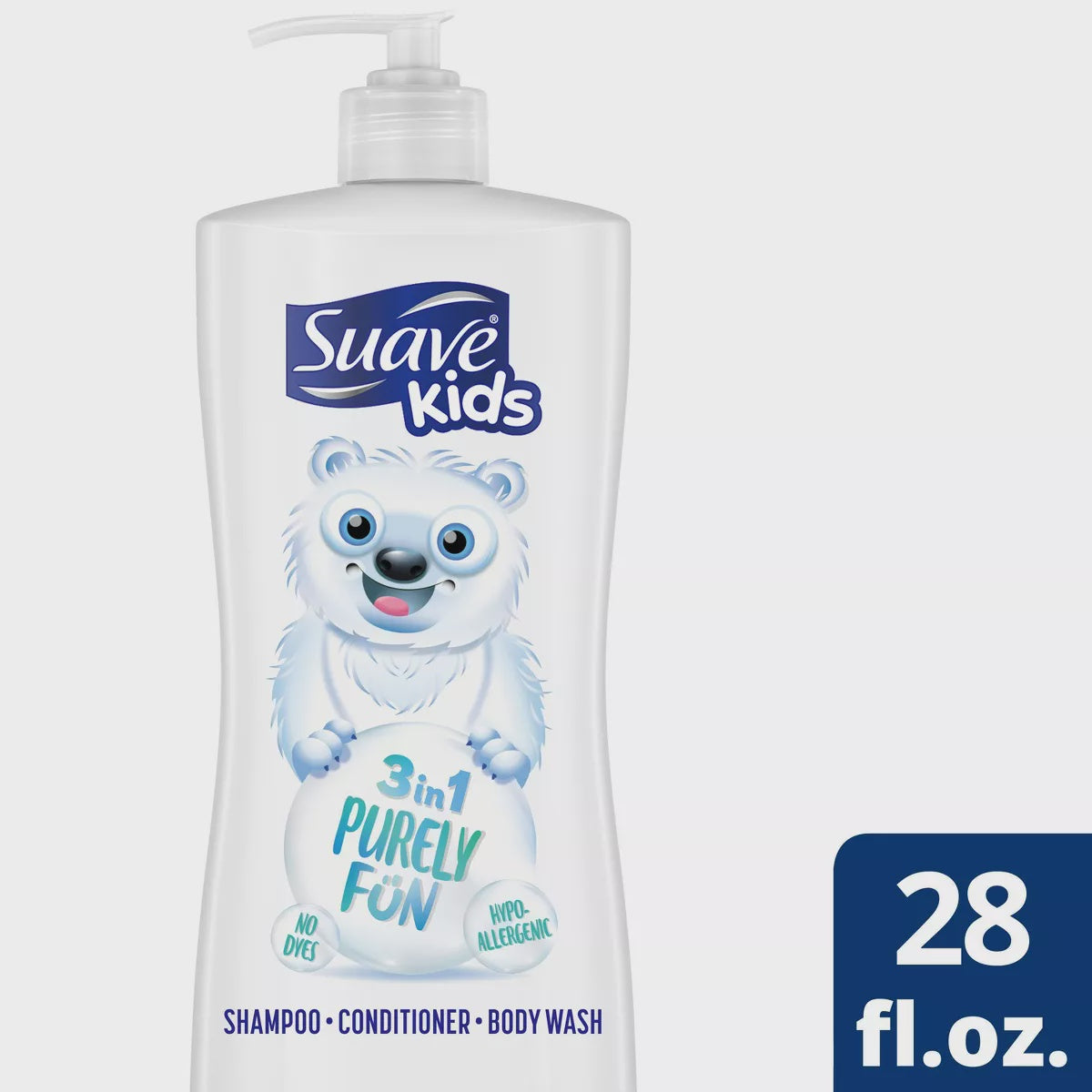 Suave Kids Purely Fun Moisturizing 3 in 1 28fl oz